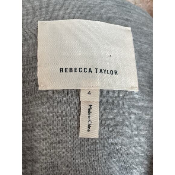 Rebecca Taylor Jacket Zip Front Mohair Boiled Wool Fuzzy Pink - Picture 12 of 13